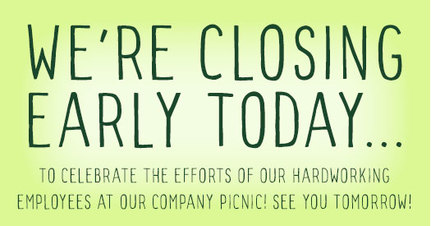 closed early sign